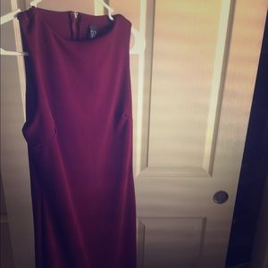 Lulus burgundy body-con dress